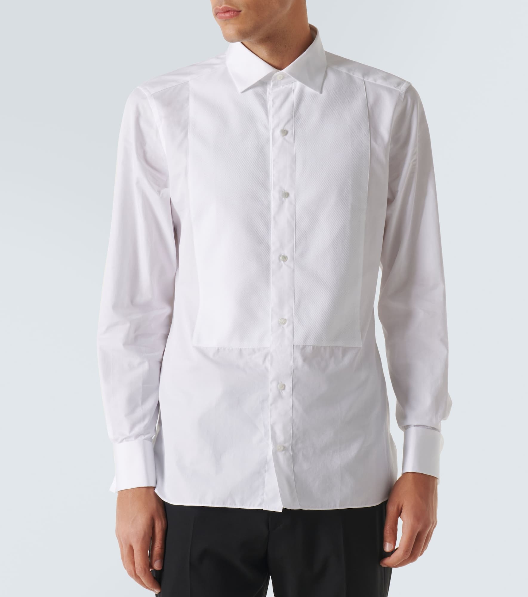 Cotton tuxedo shirt - 3