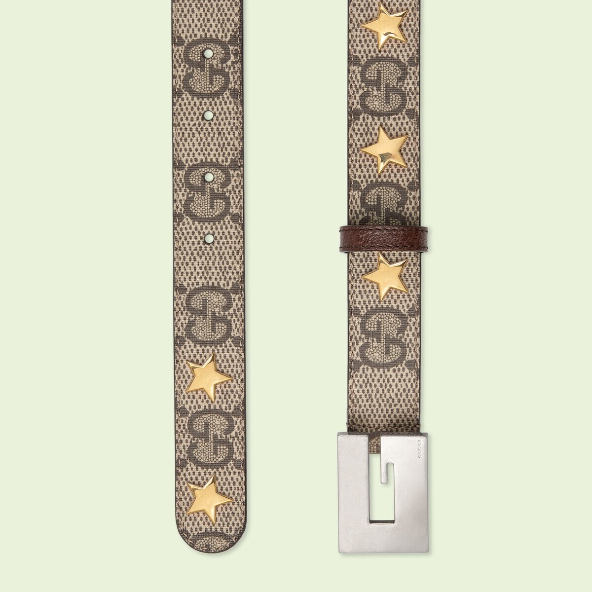GUCCI Stars thin belt with Square G | REVERSIBLE