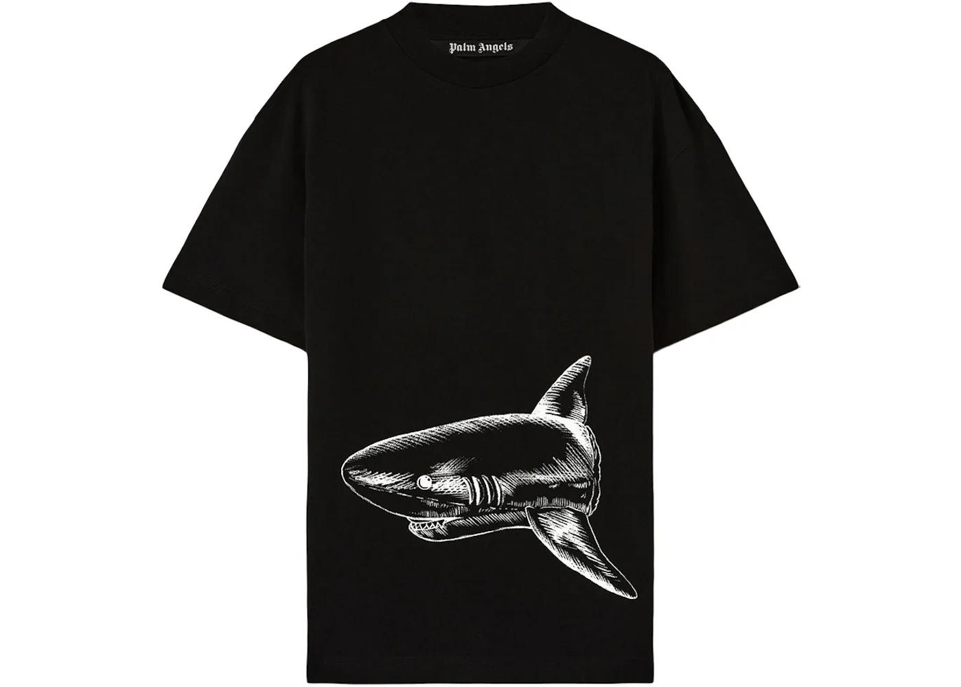 Palm Angels Broken Shark Classic T-Shirt Black/Off White - 1