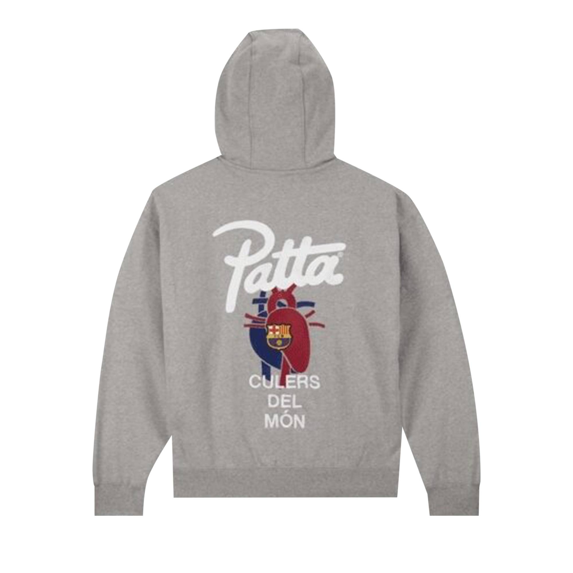 Nike FC Barcelona x Patta Solo Swoosh Hoodie 'Grey' - 2