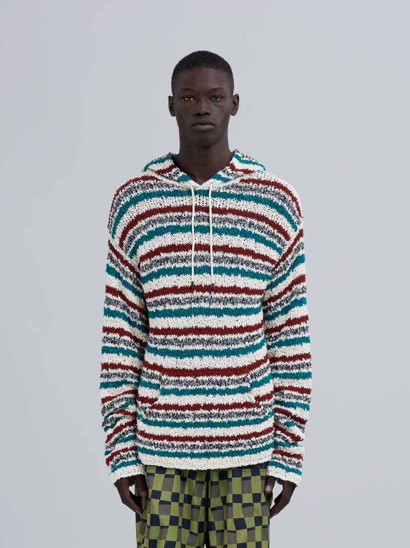 Marni STRIPED TWISTED COTTON SWEATER outlook