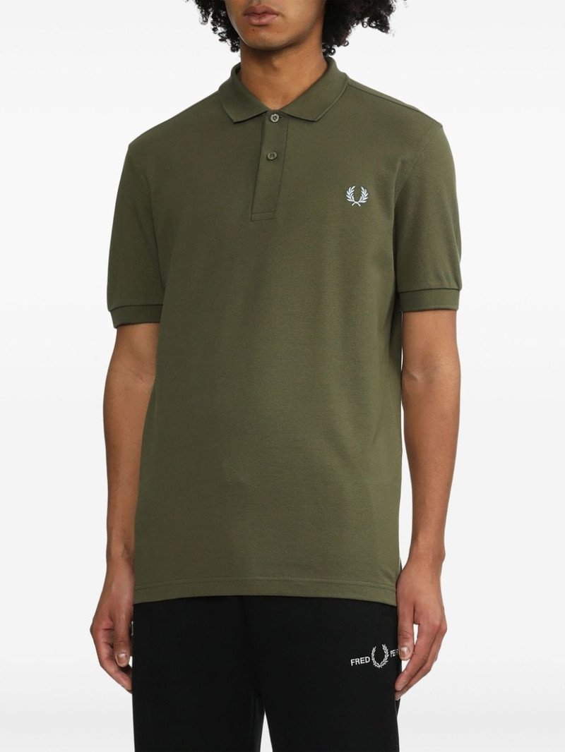 logo-embroidered cotton polo shirt 3