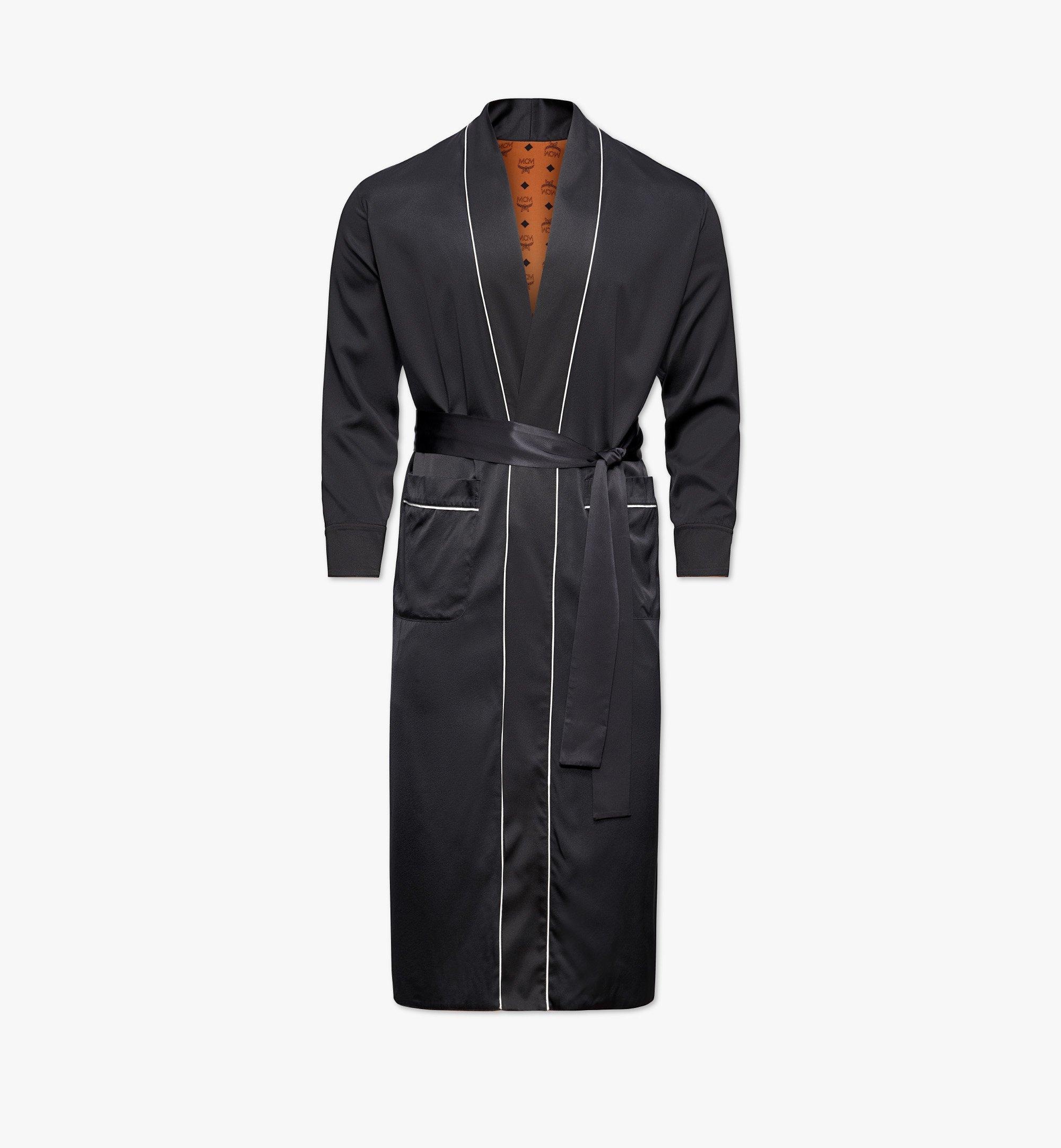 Classic Logo Silk Reversible Robe - 4