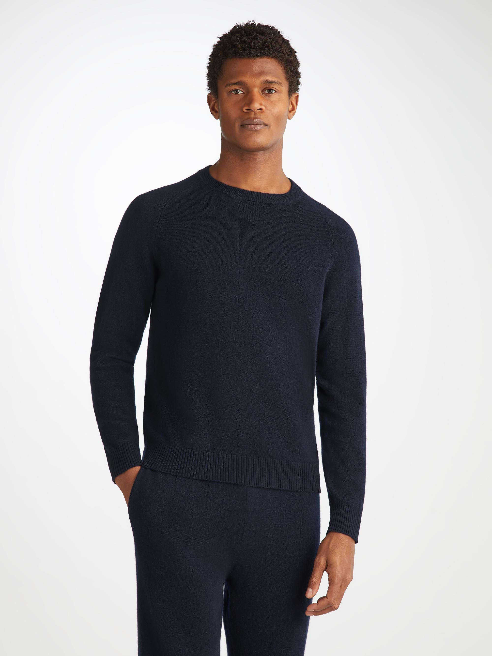 Men's Sweater Finley Cashmere Navy - 8
