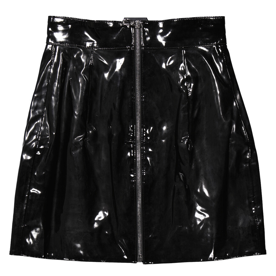 Philipp Plein Killer Latex Jewel Buckl Short Skirt - 2