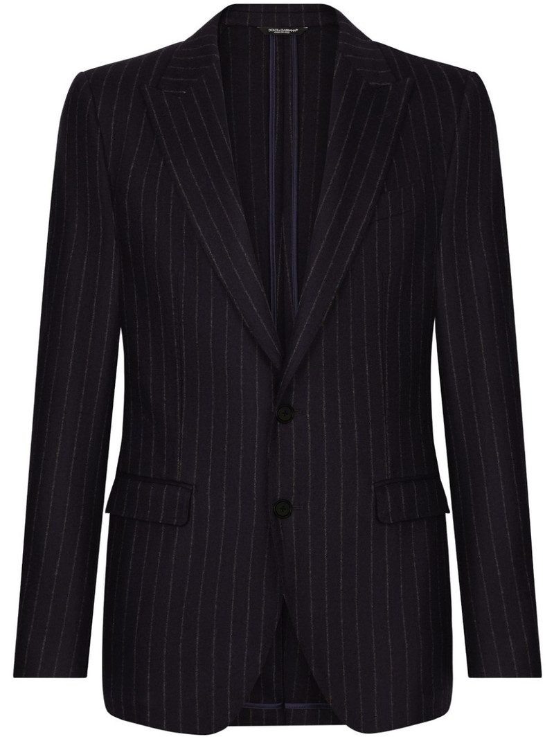 pinstripe single-breasted jacket 1