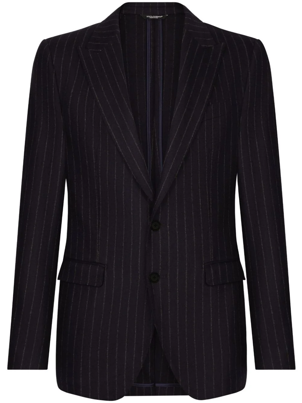 pinstripe single-breasted jacket - 1