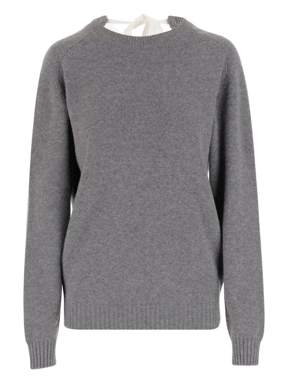 Introducing the 'KNIT TOP TIE BACK JUMPER', a luxurious sweater by CARVEN, perfect for the Fall Wint - 1