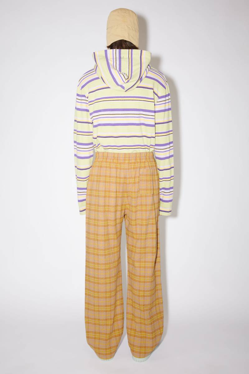 Check trousers - Brown/orange 3