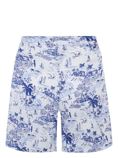 Vilebrequin Riviera sketch-print linen shorts outlook