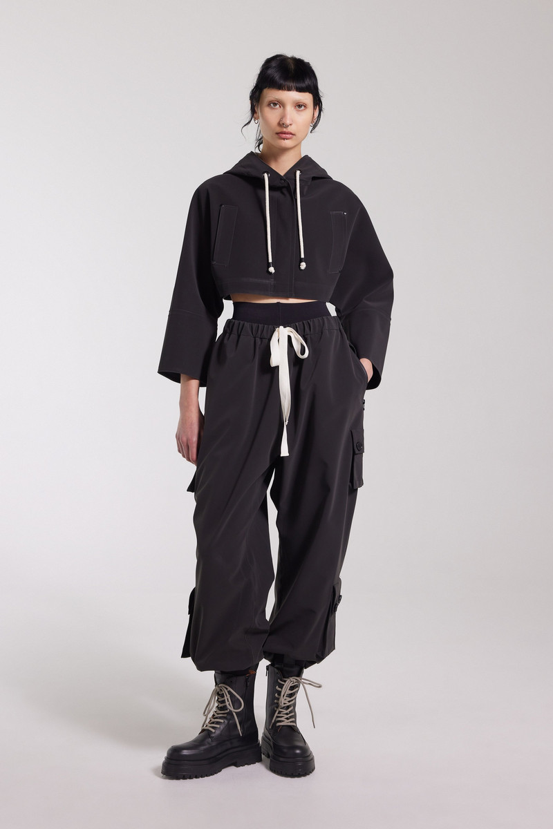 Stutterheim Lilla Tre Matte Raincoat Black outlook