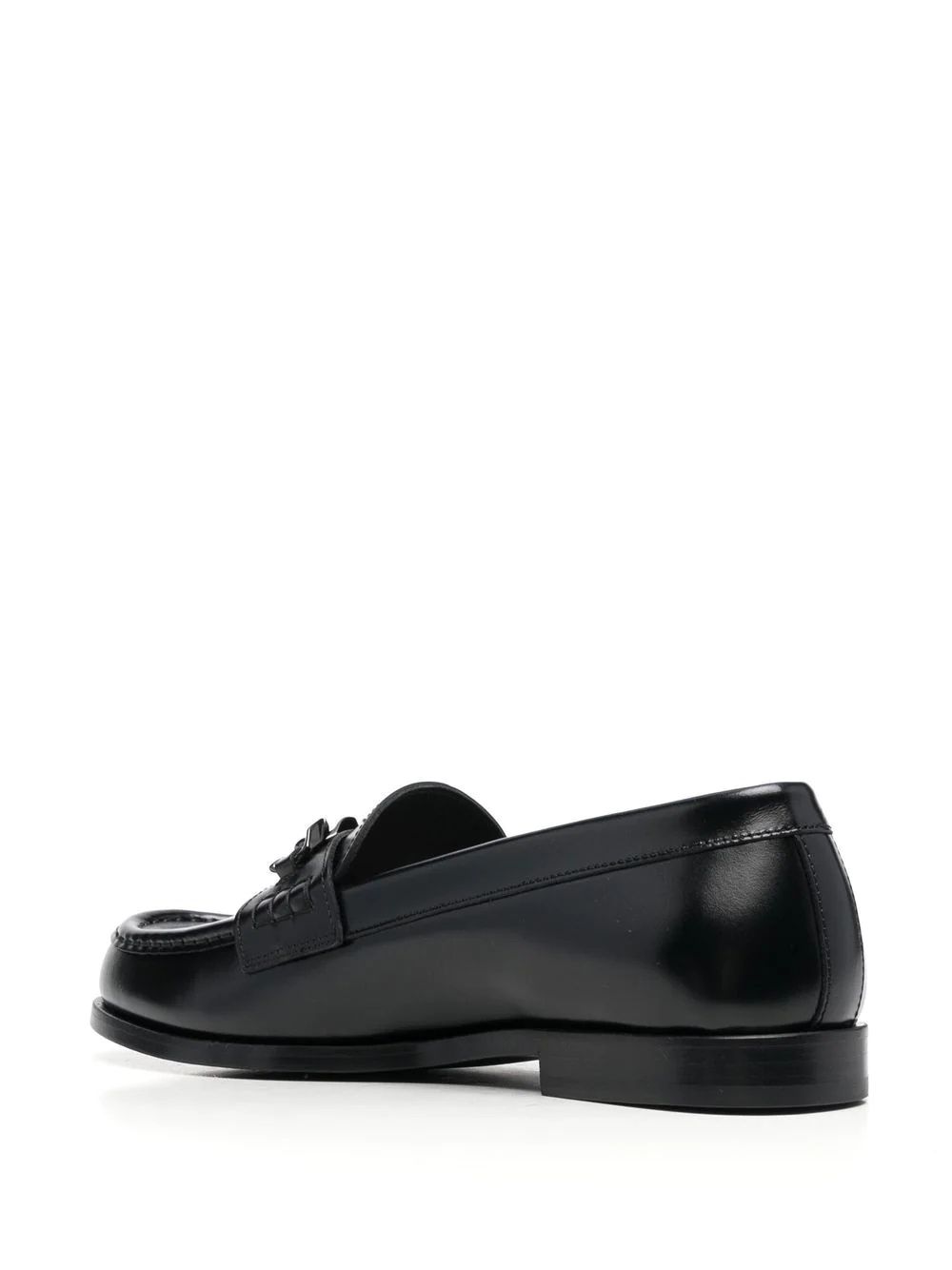 VLogo plaque loafers - 3