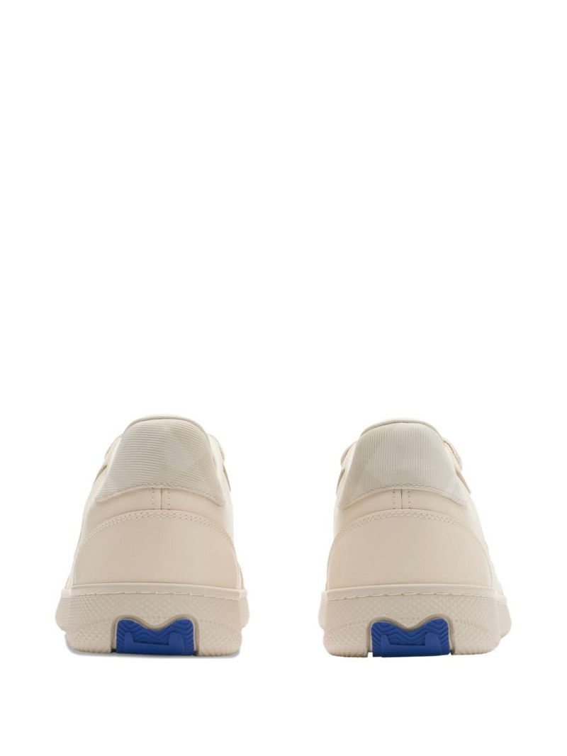 Burberry Terrace check-panel leather sneakers outlook