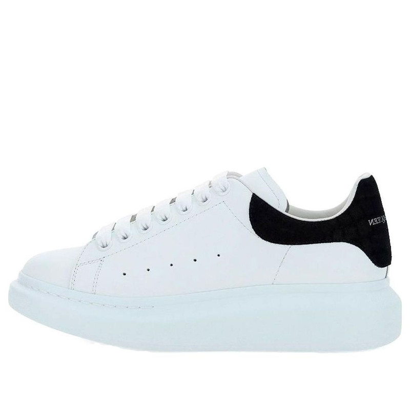 Alexander McQueen Oversized Sneaker 'Black Embossed Suede Crocodile' 625162WHZ4K9061 - 1
