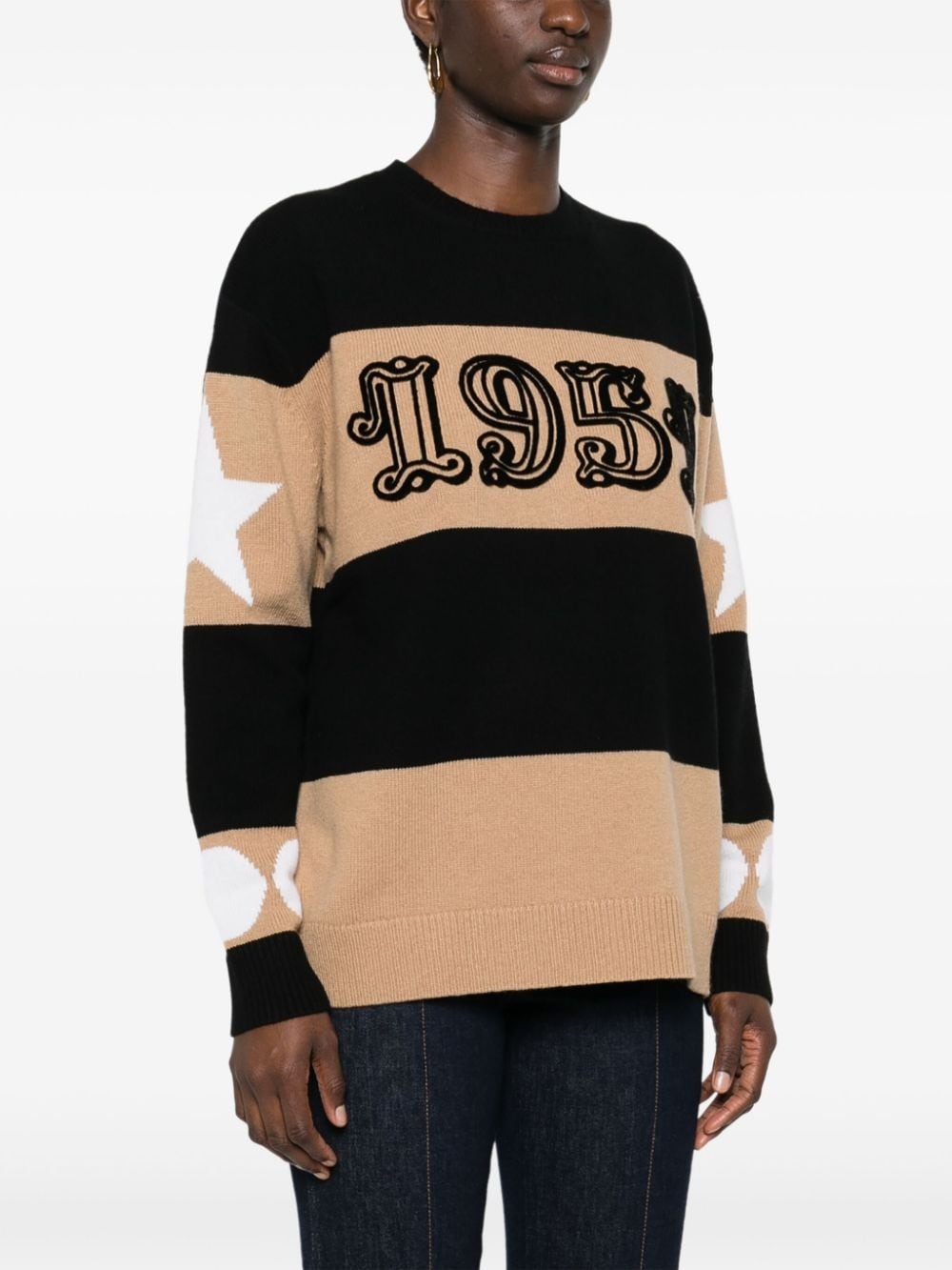 Dirce 1951-motif striped jumper - 3