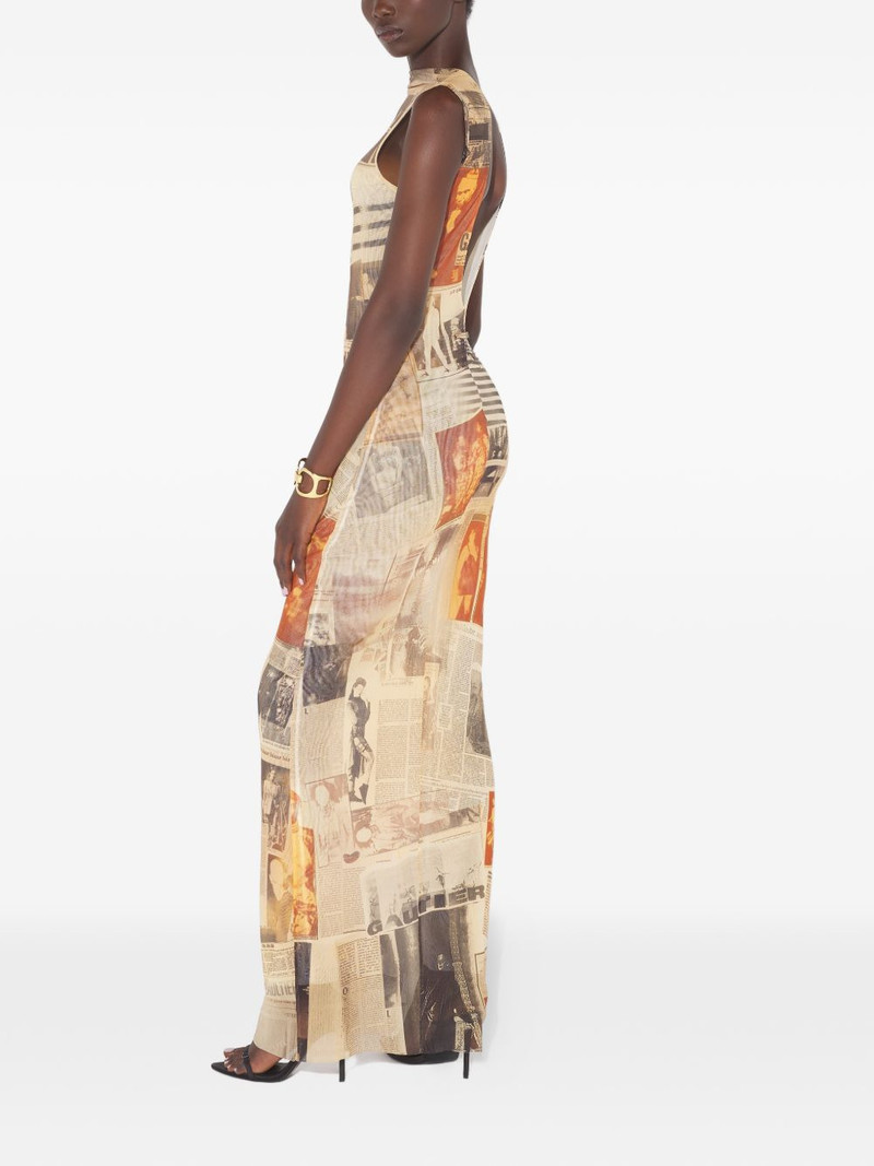 Jean Paul Gaultier open-back maxi dress outlook