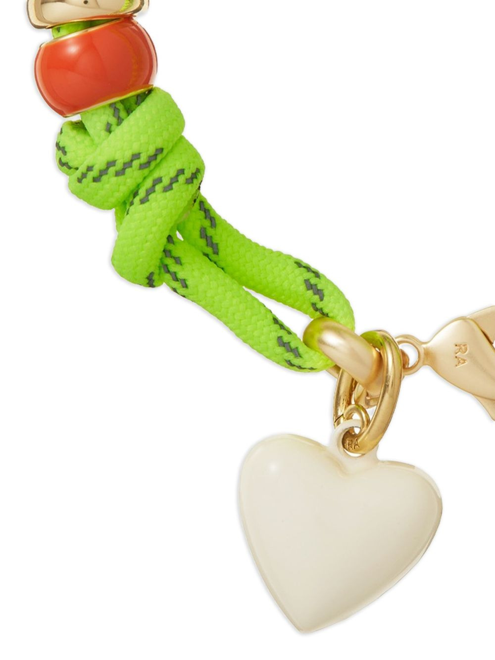 The Happy Cord heart-charm beaded bracelet - 2