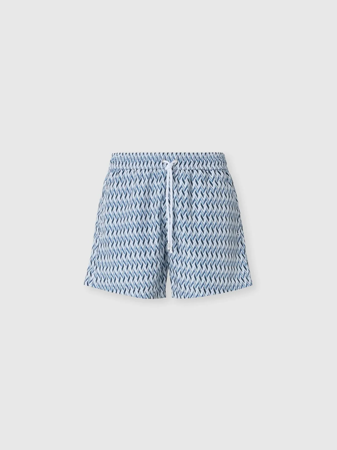 Swim shorts with micro zig zag motif - 1