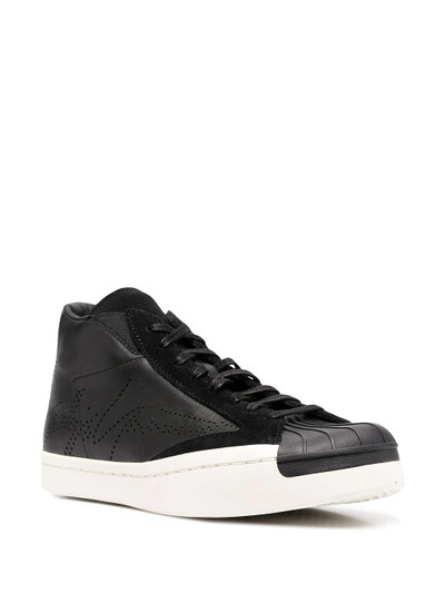 Yohji Yamamoto contrast-toe high-top sneakers outlook