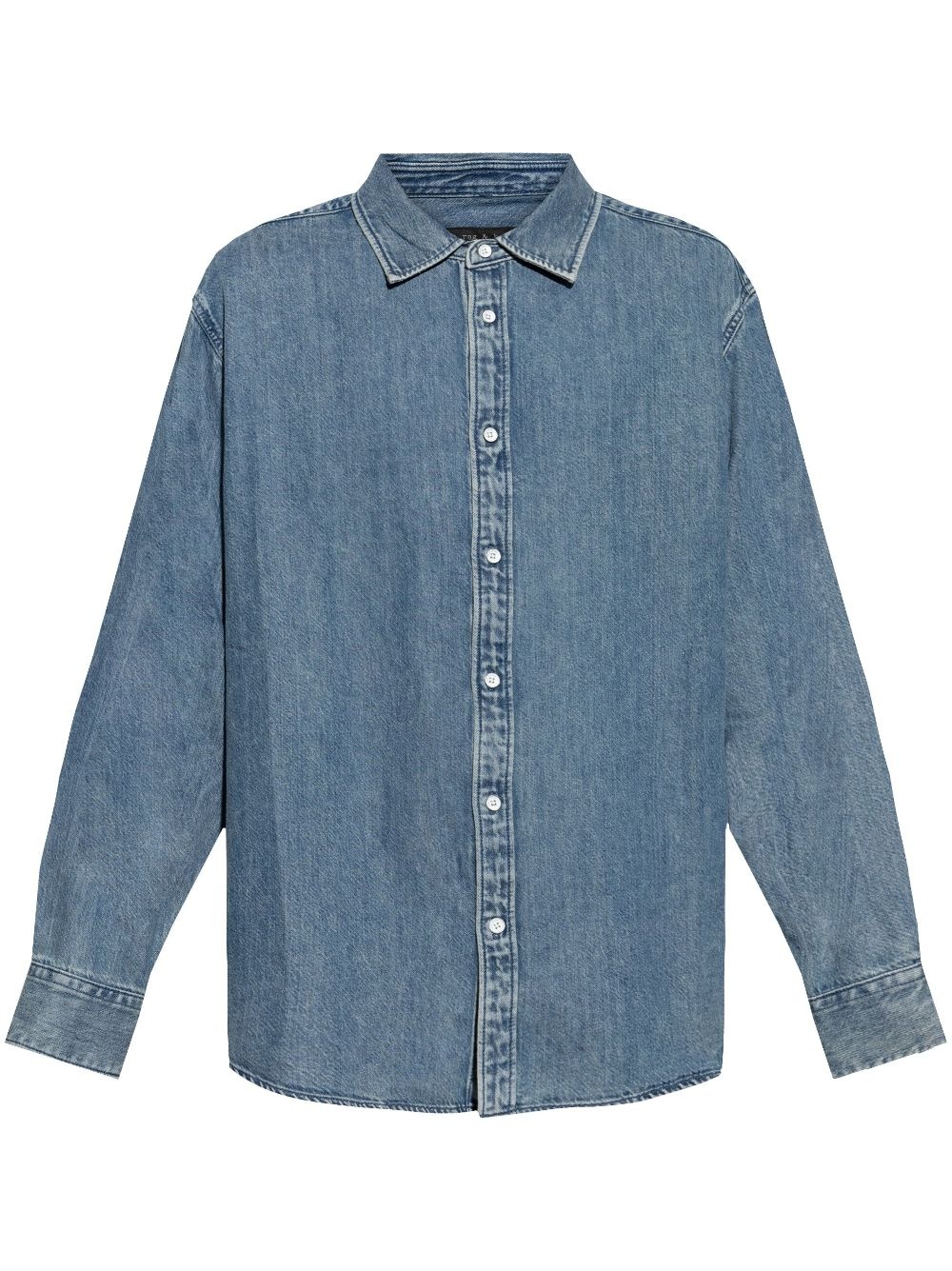 button-up denim shirt - 1