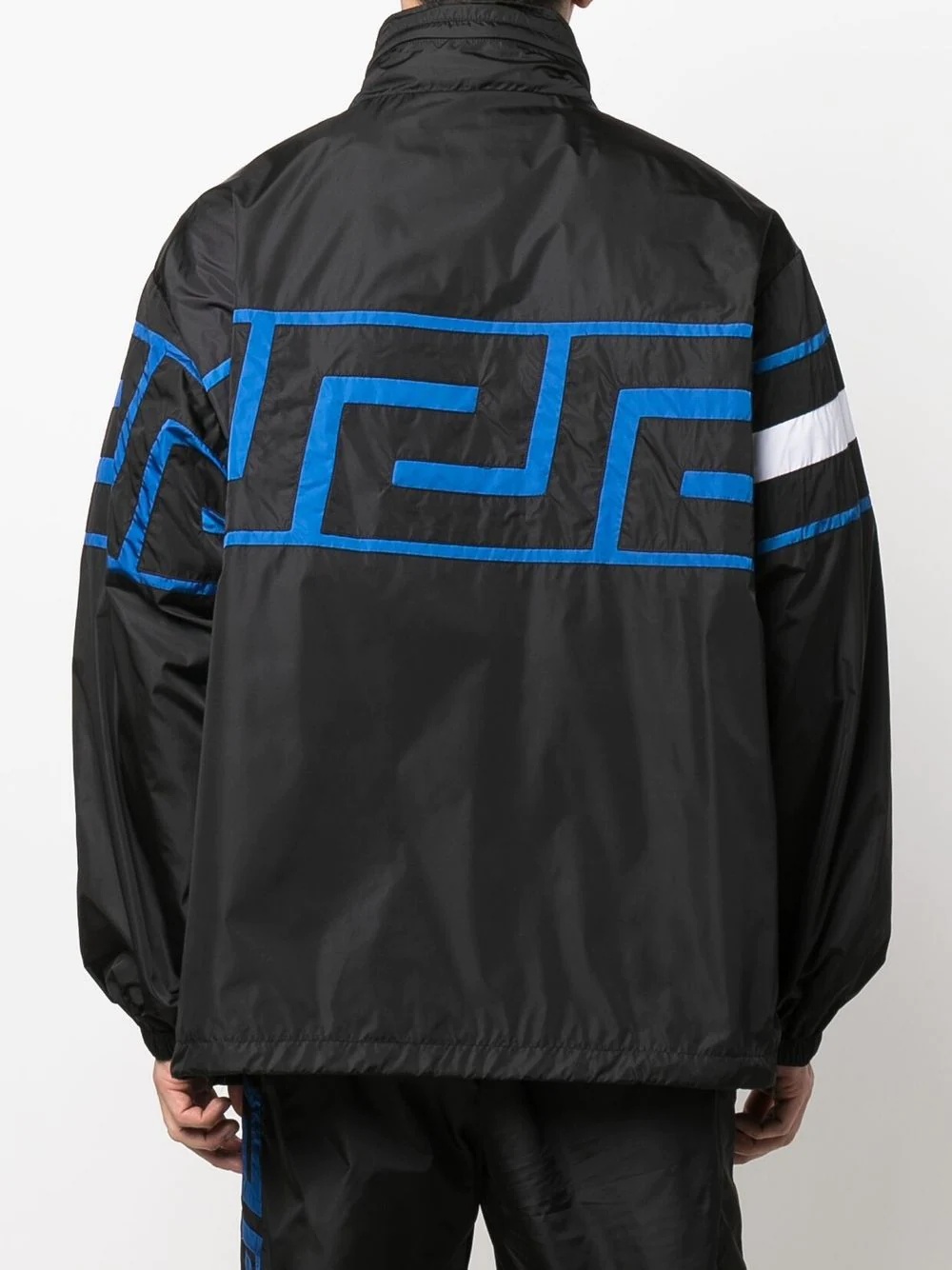 Greca logo-print sports jacket - 4