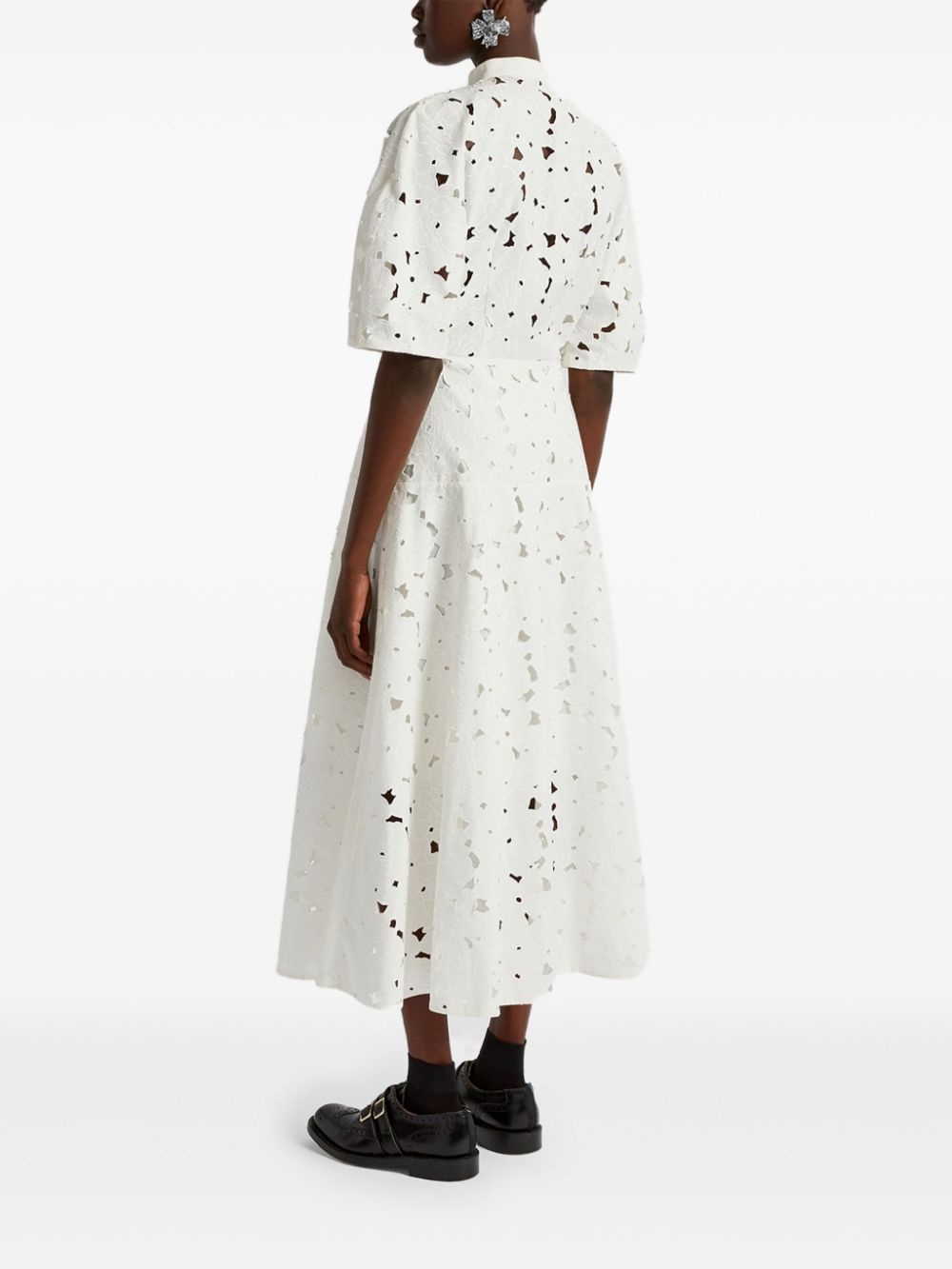 short-sleeve midi dress - 5