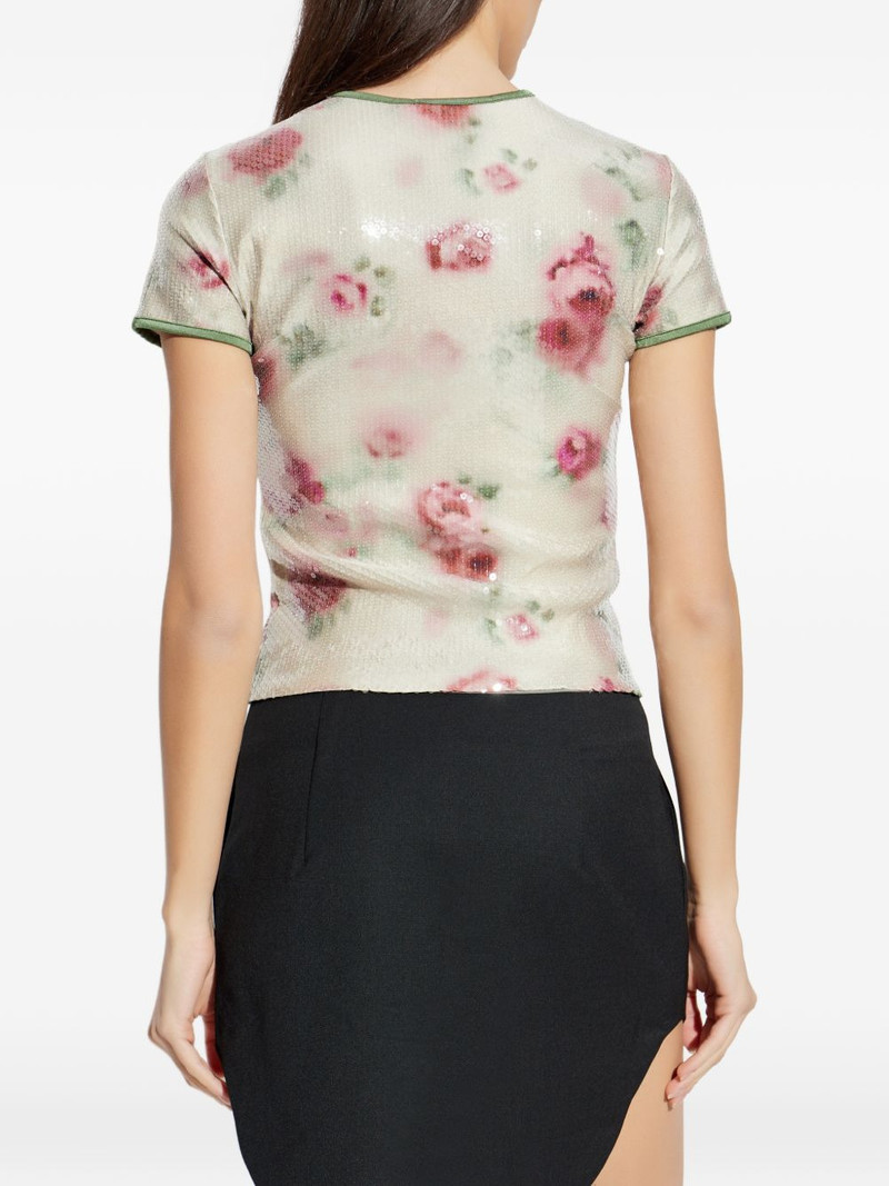 T-Unkel floral sequin T-shirt 4