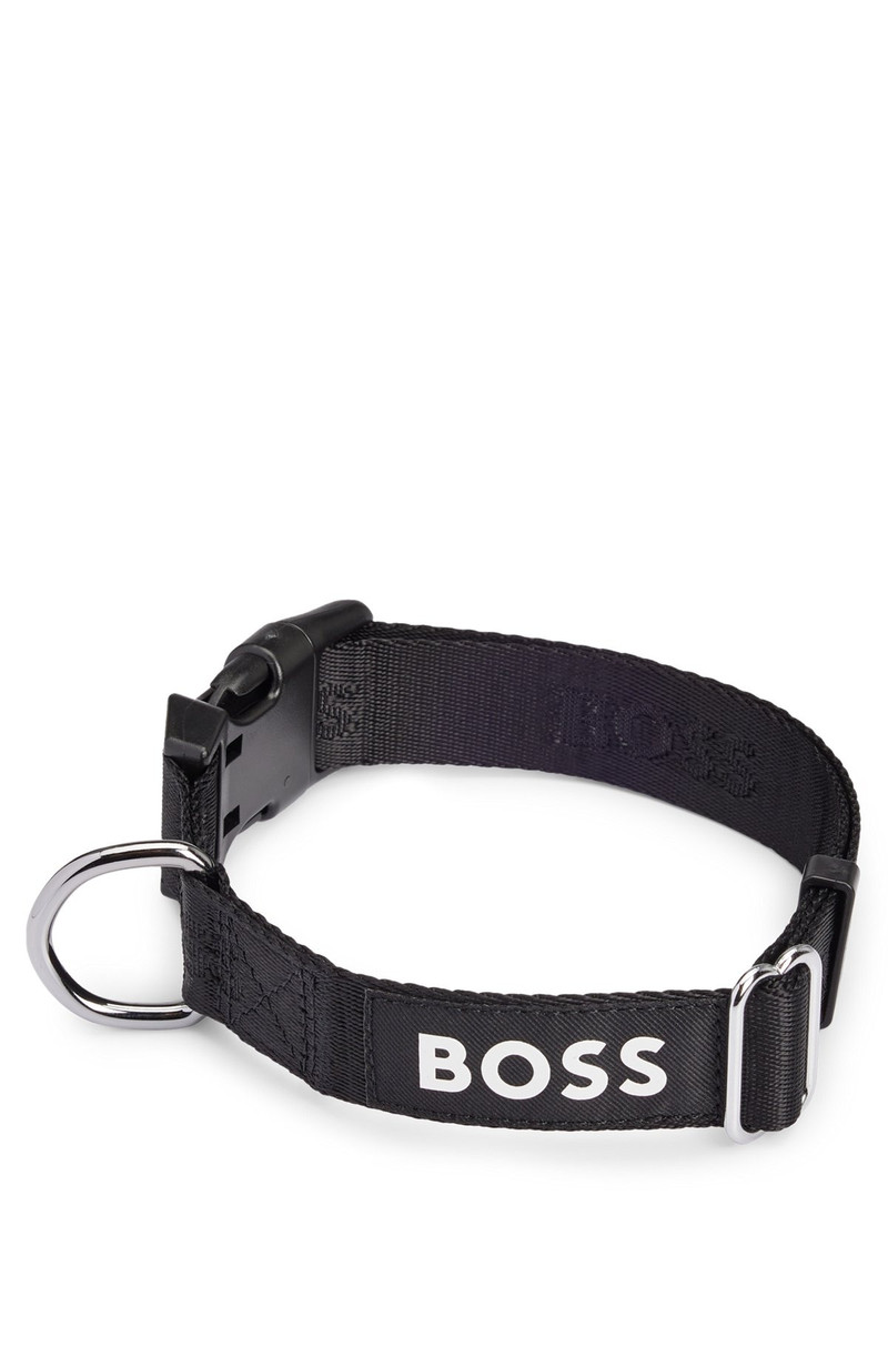 DOG COLLAR WITH JACQUARD LOGO DETAILING 3