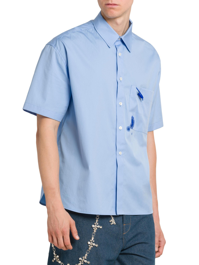 Men's Pen Office Shirt - Blue 4