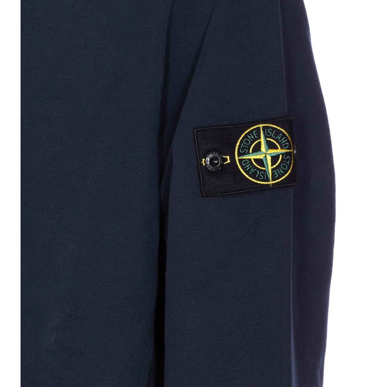Stone Island Men Logo Zipped Hoodie - 2