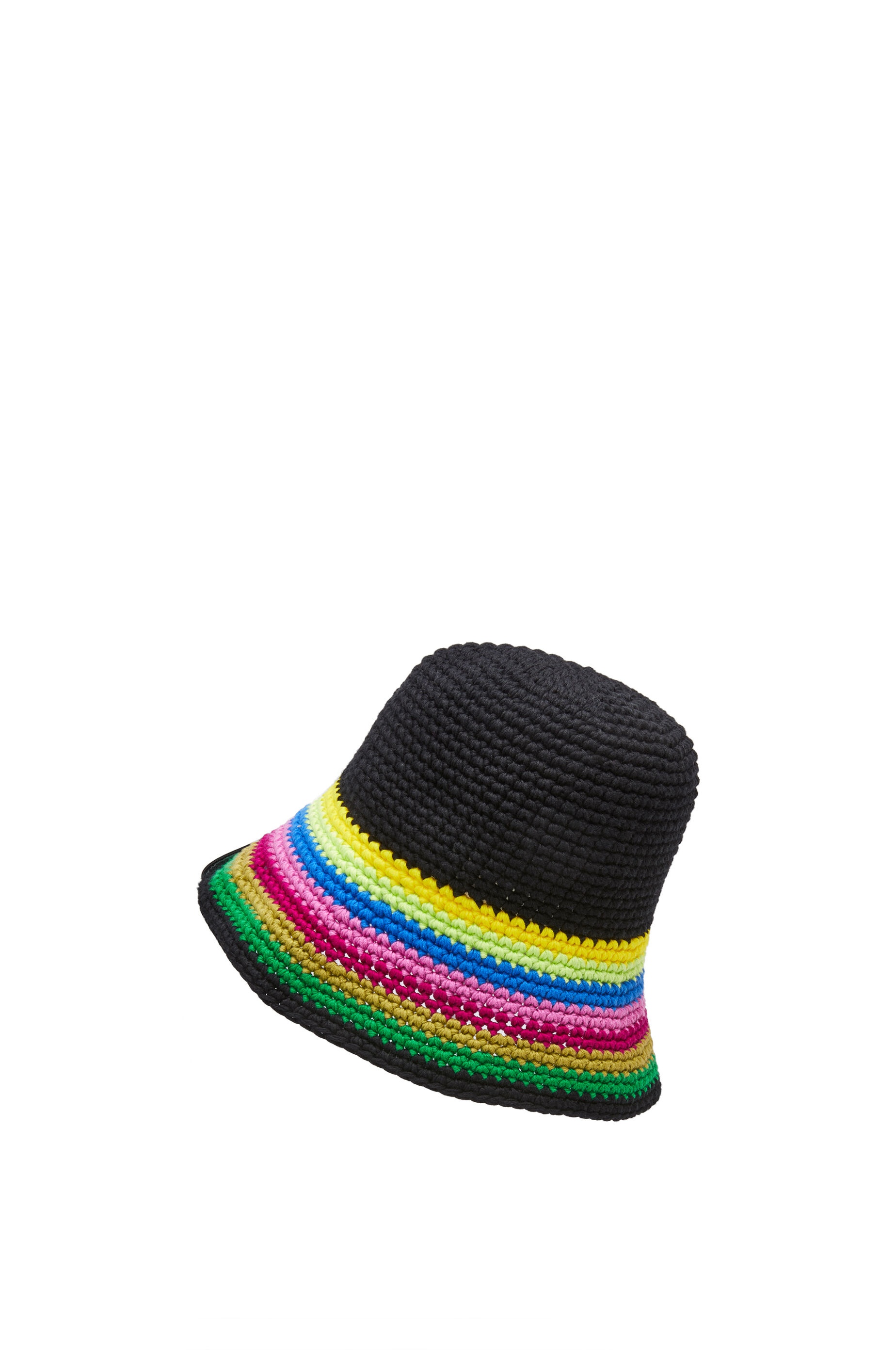 Crochet hat in cotton and calfskin - 3