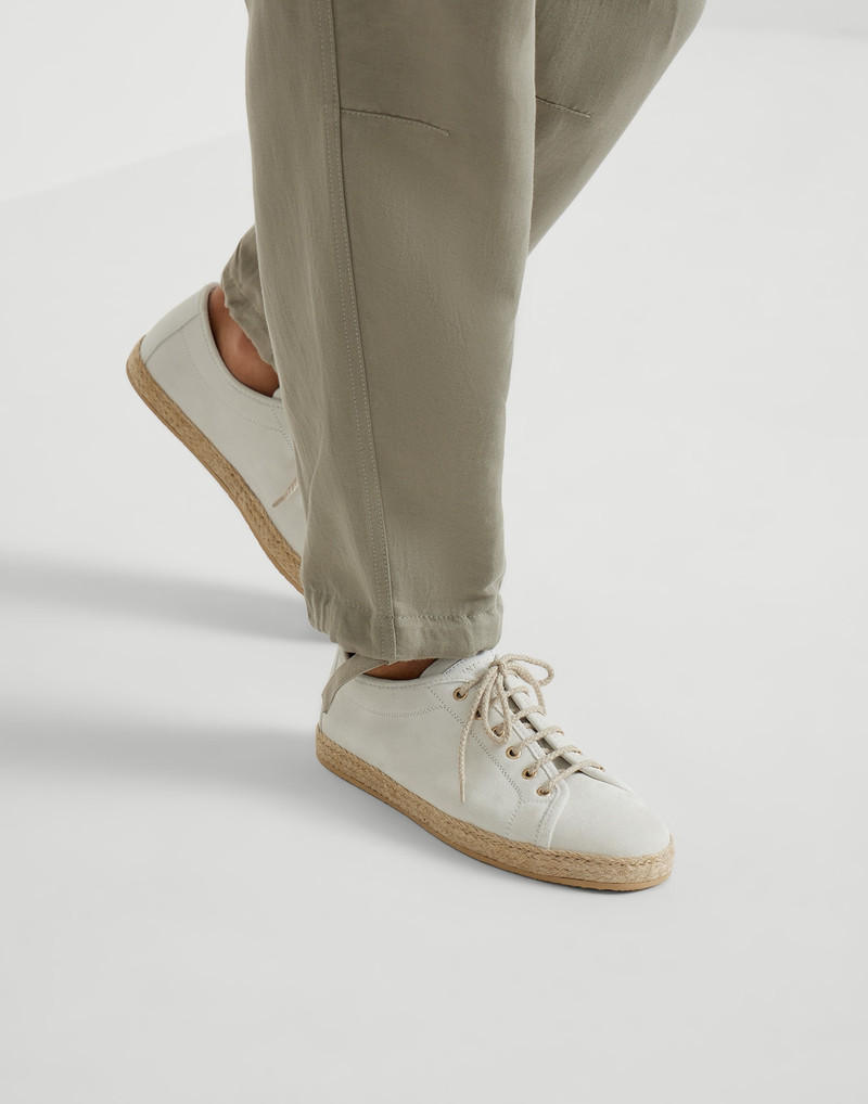 Reversed calfskin Derbys with rope insert 5