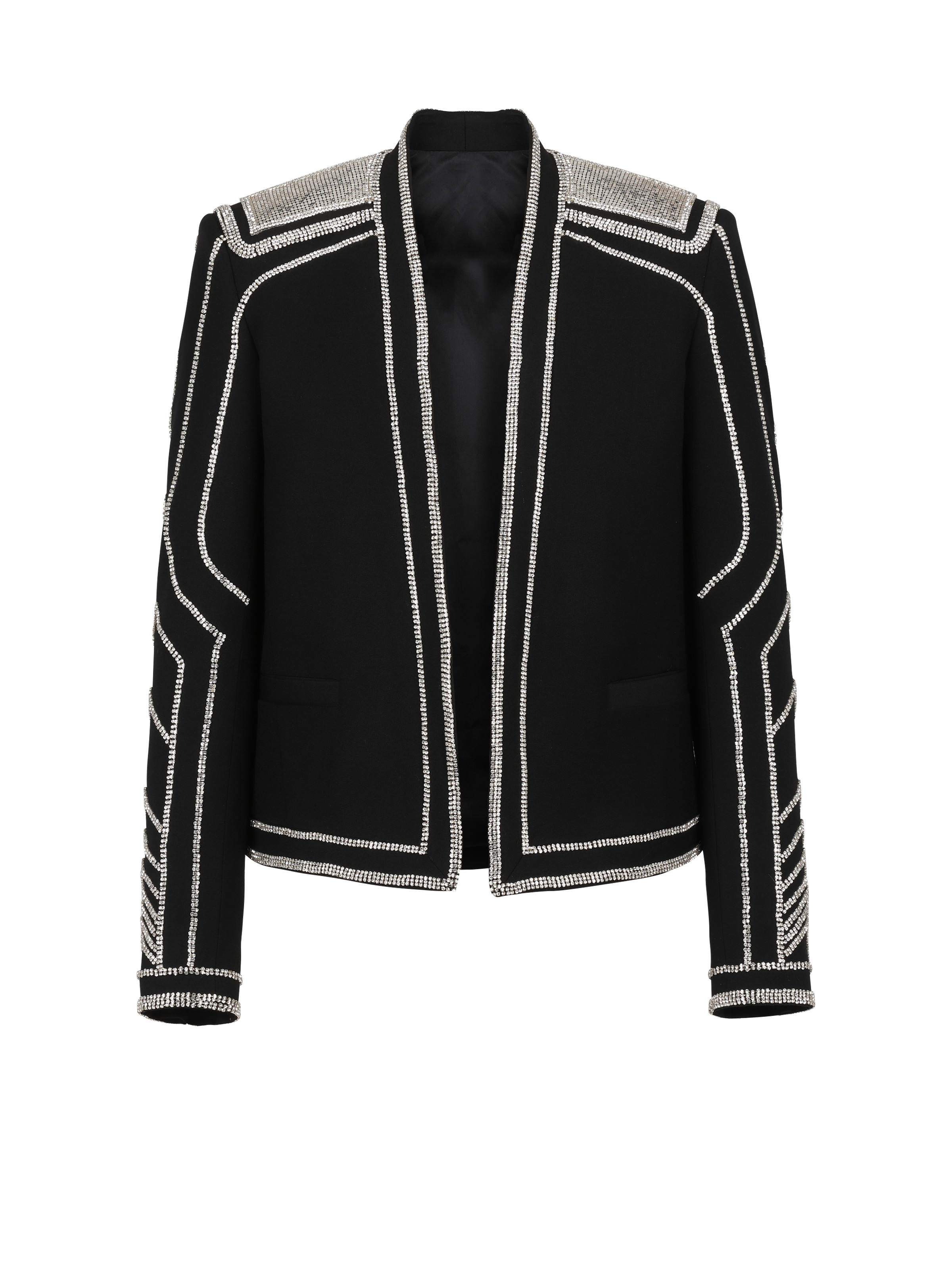 Embroidered wool jacket - 1