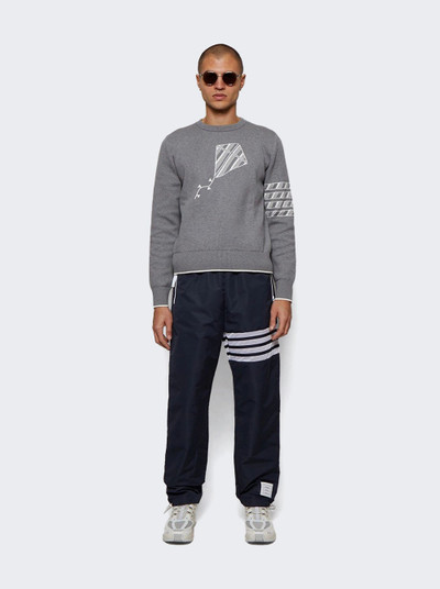 Thom Browne 4-Bar Kite Icon Pullover Light Grey outlook