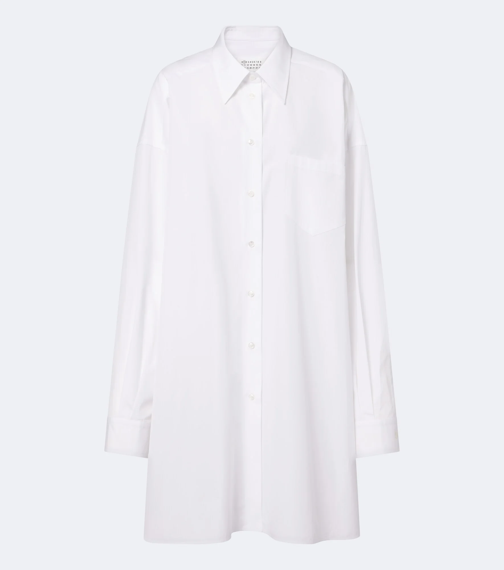 Oversized cotton poplin shirt - 1