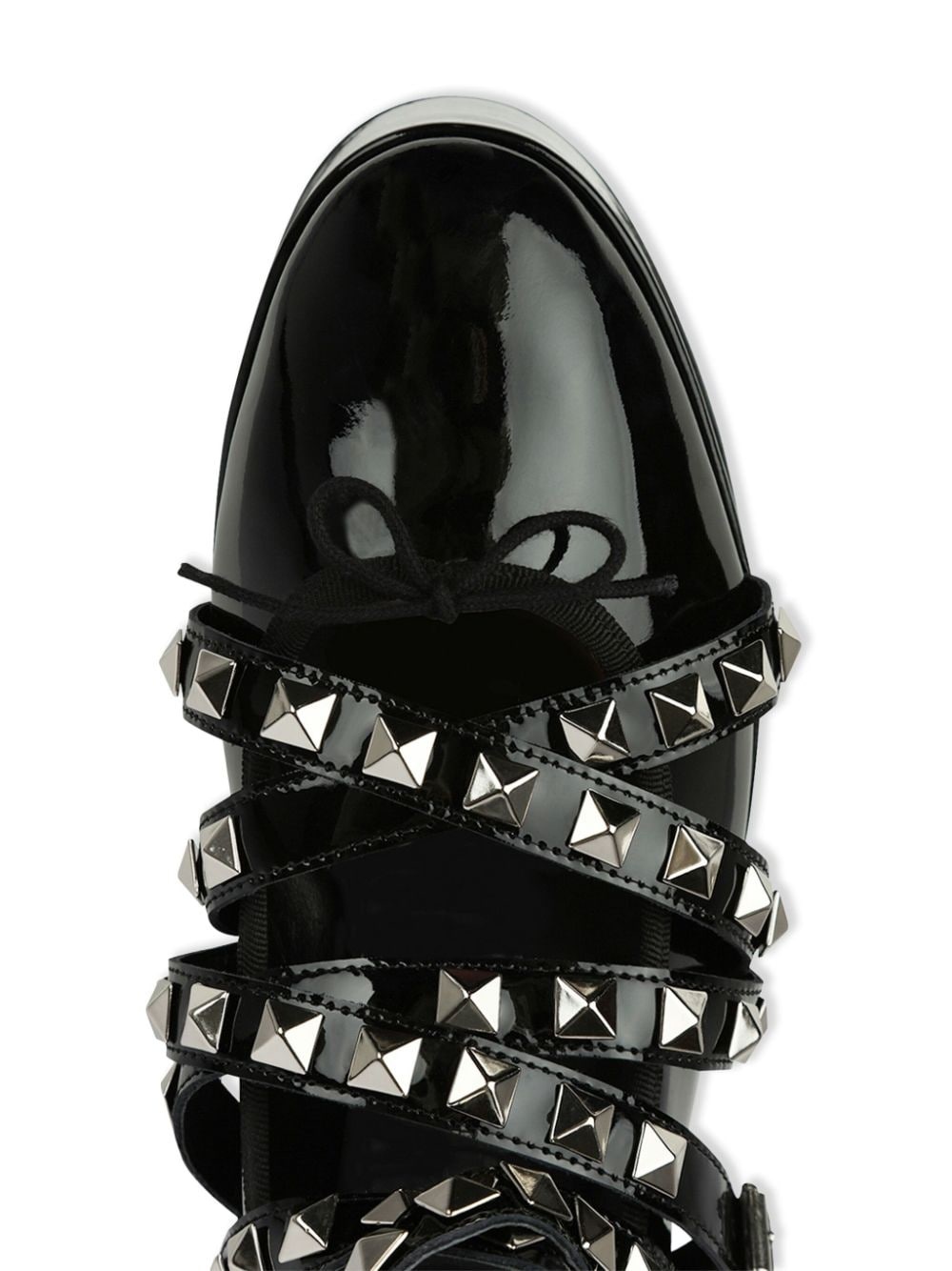 stud-embellished leather loafers - 2
