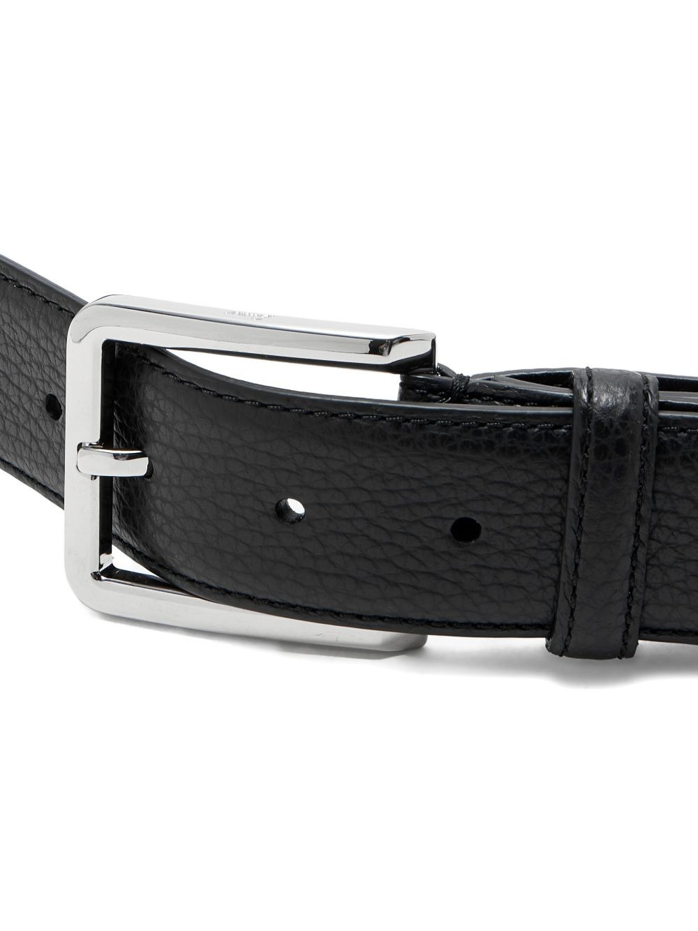 pebble-leather belt - 2