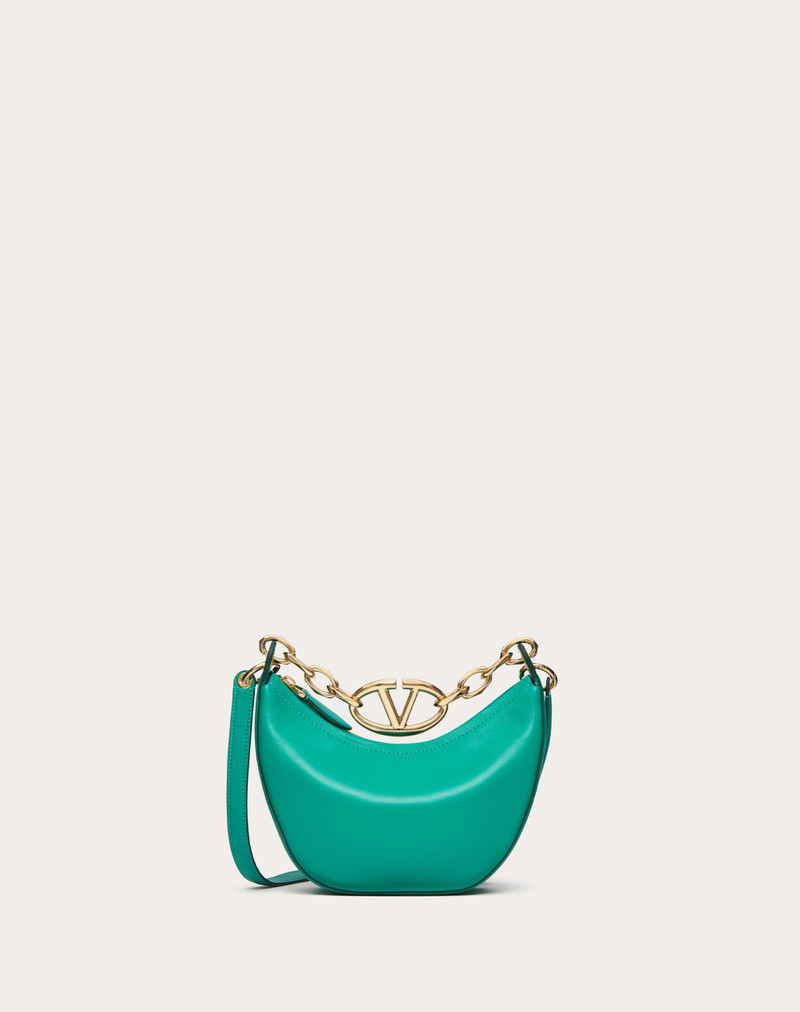 VLOGO MOON MINI HOBO BAG IN NAPPA LEATHER WITH CHAIN 1
