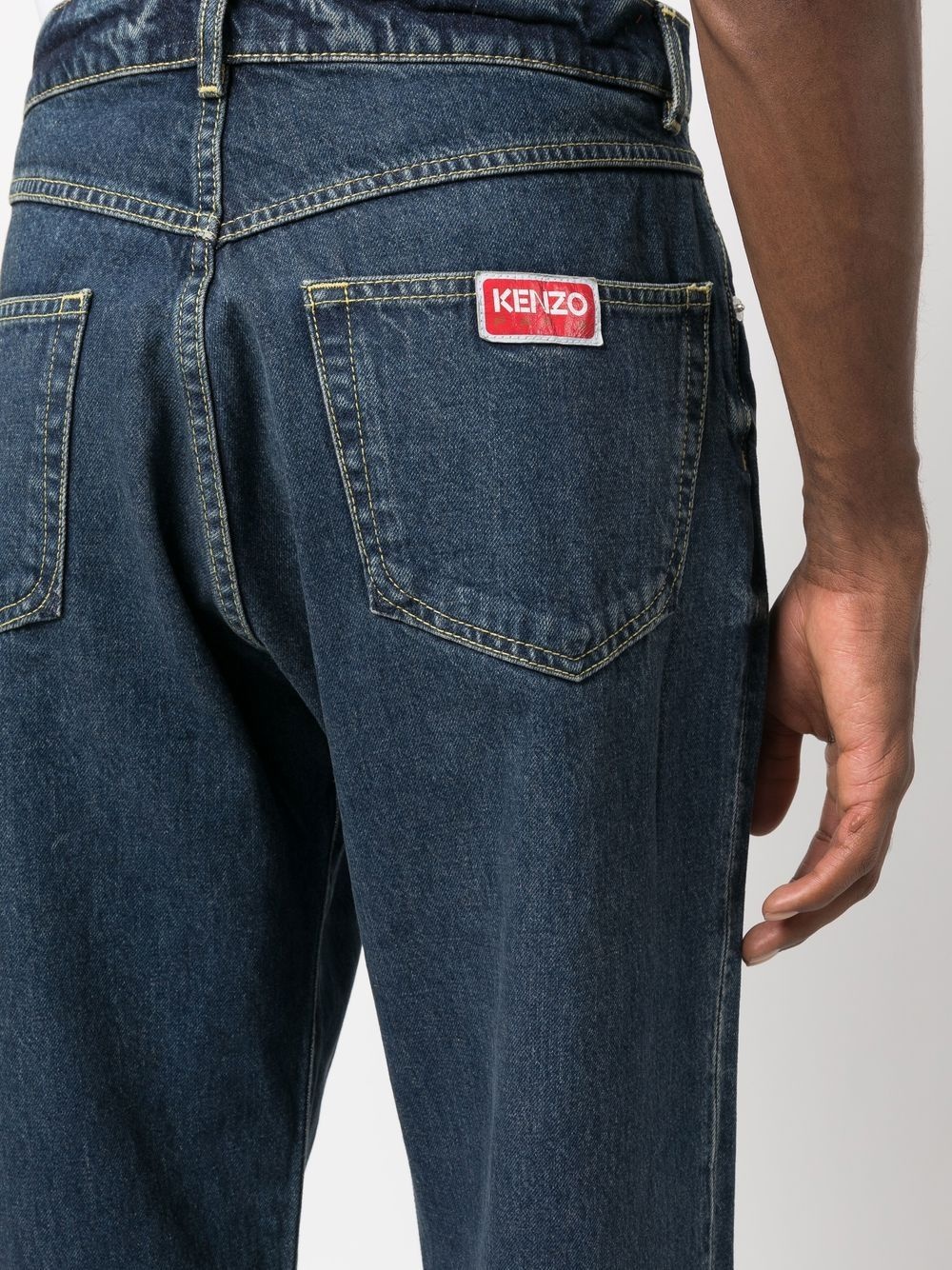 mid-rise straight-leg jeans - 5