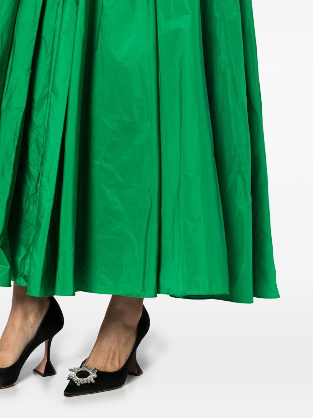 heart-shaped taffeta gown - 5