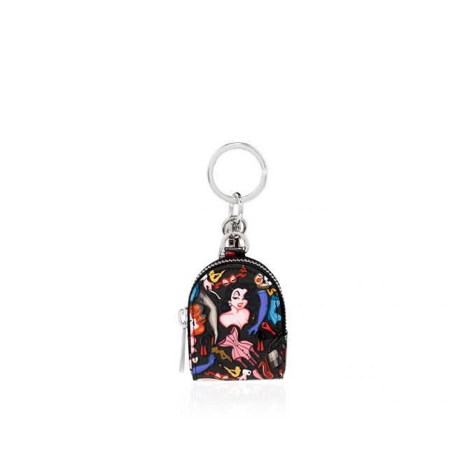 Keyring Case For Airpods BLACK-MULTI/SILVER - 1