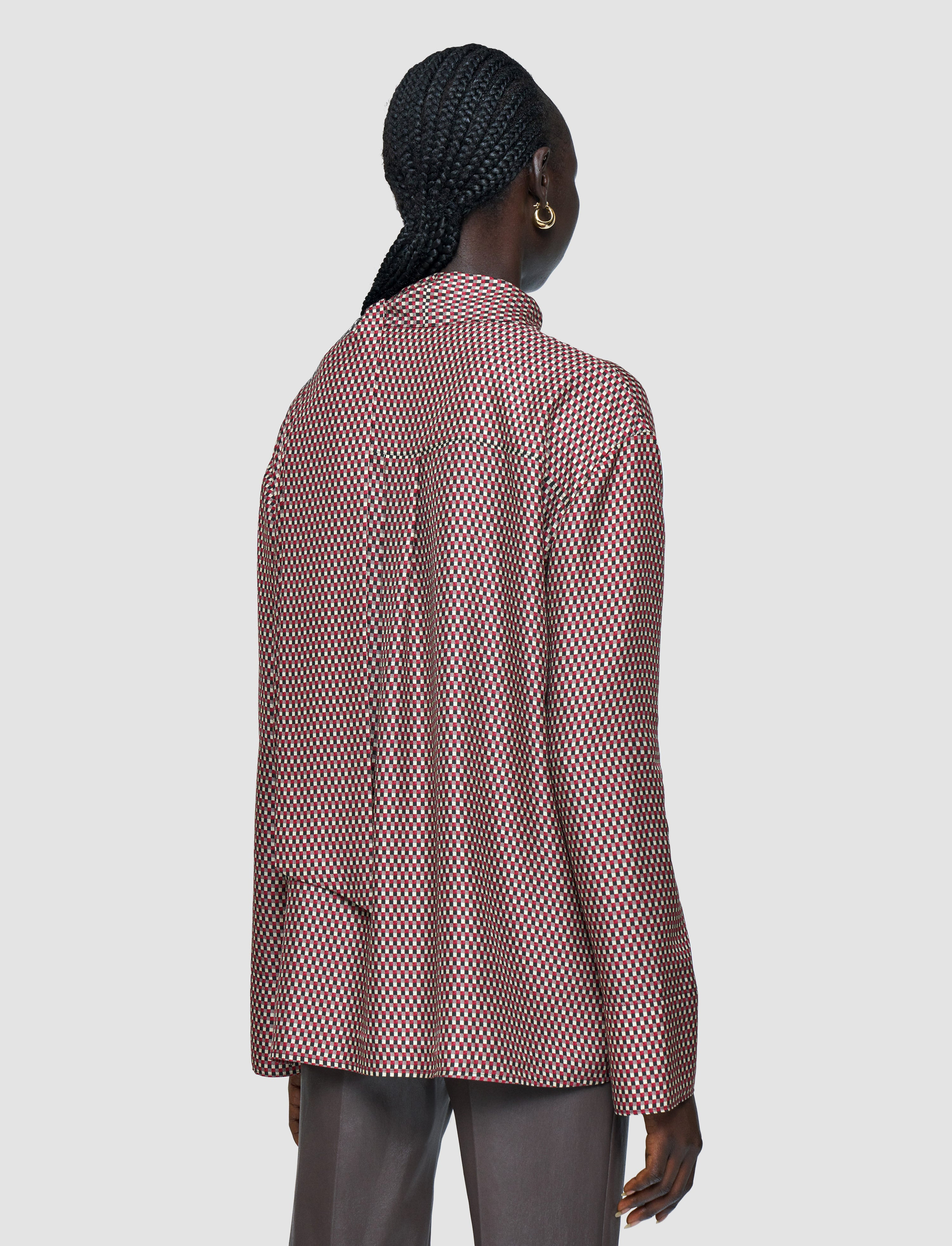 Adele Printed Silk Blend Blouse - 4