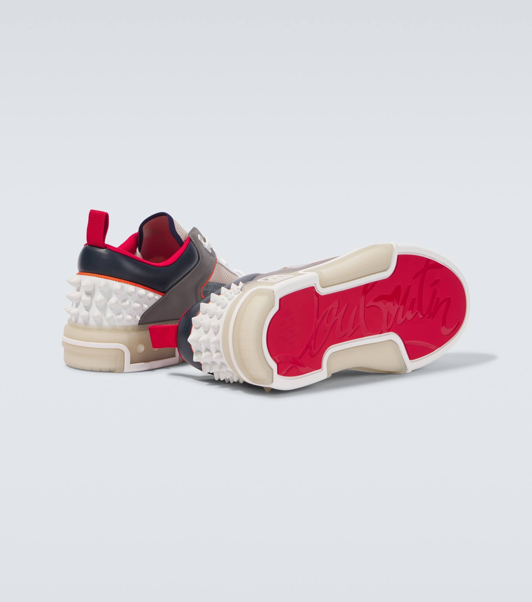 Astroloubi spiked leather sneakers - 7