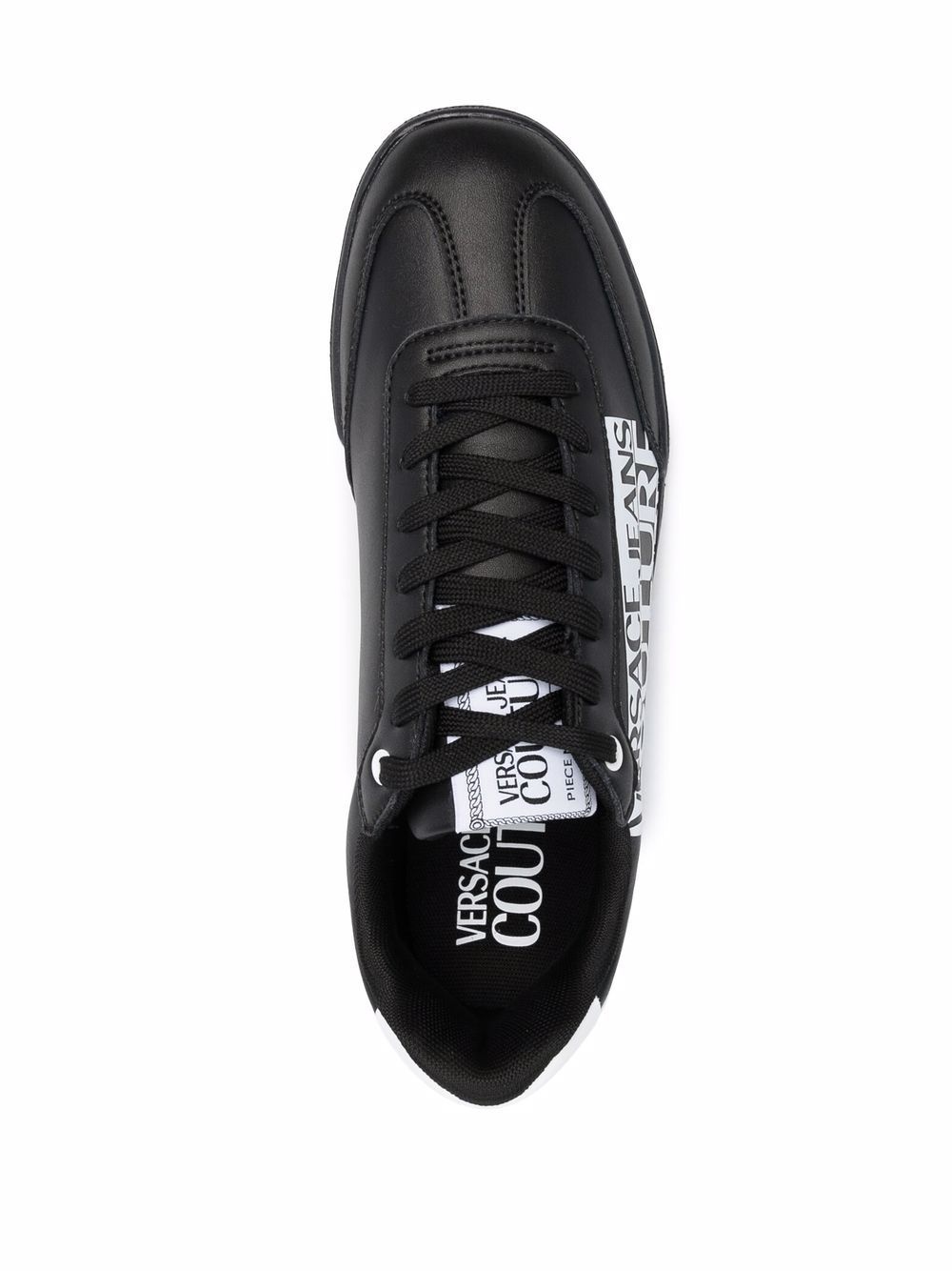 logo-print low-top sneakers - 4