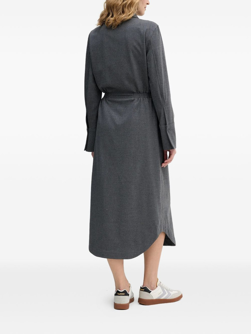 button front pocket midi dress 3