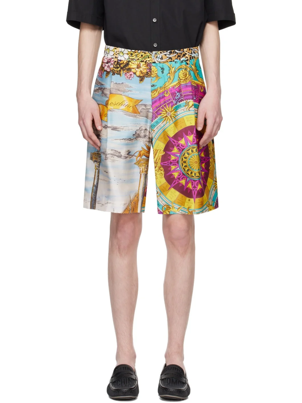 Multicolor Graphic Shorts - 1