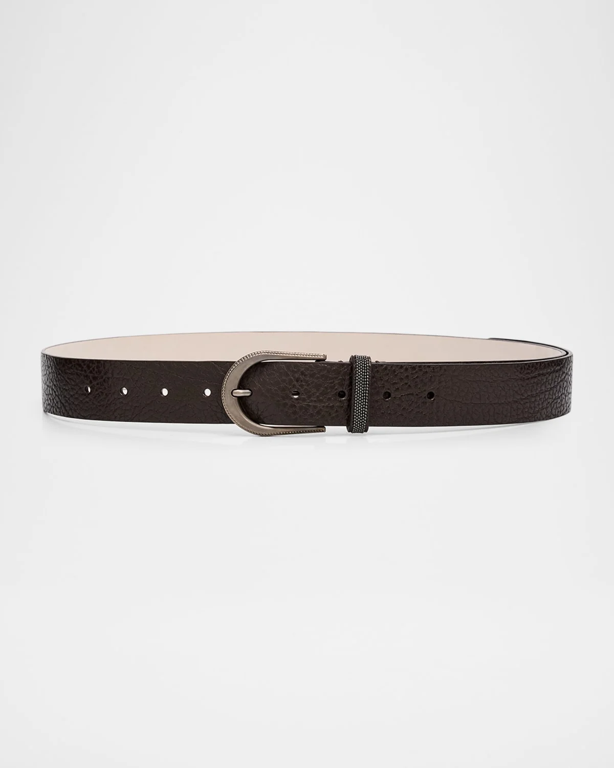 Grained Leather Belt - 1