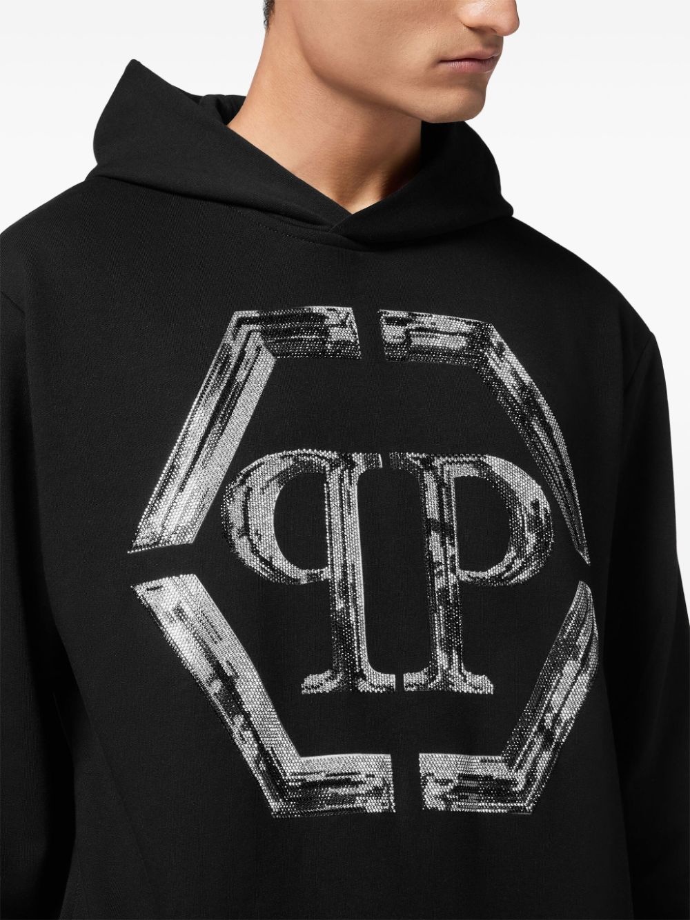 Strass Hexagon hoodie - 4