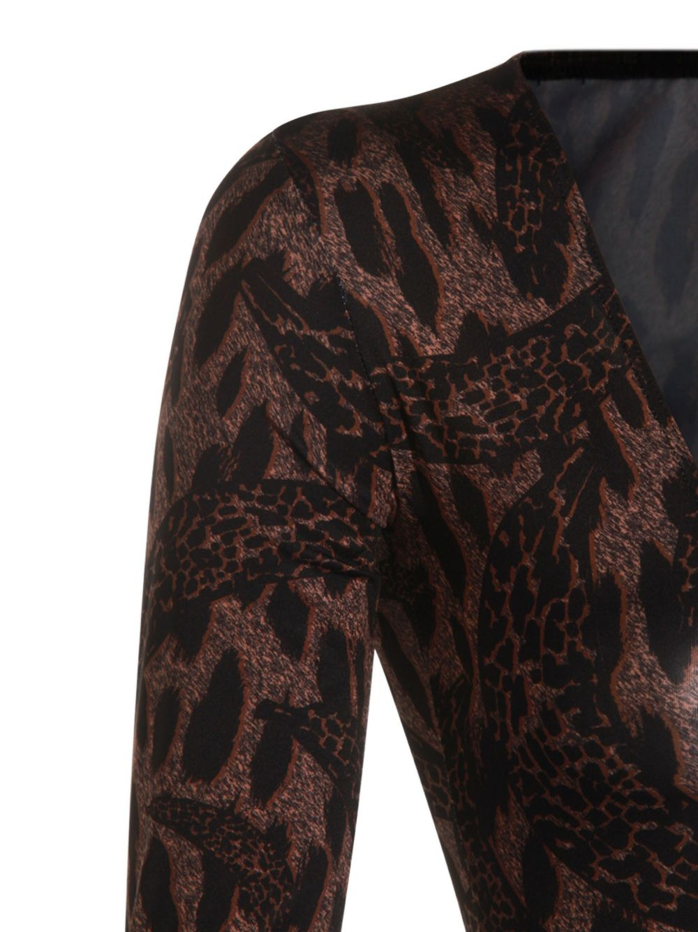 long-sleeved animal-print bodie - 4