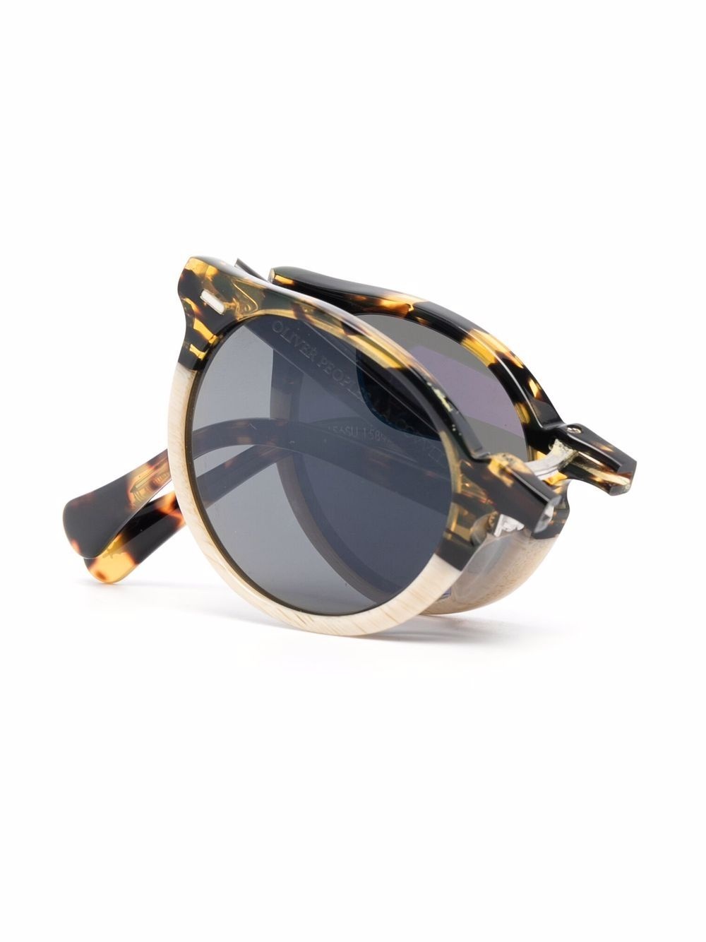 tortoiseshell foldable sunglasses - 5